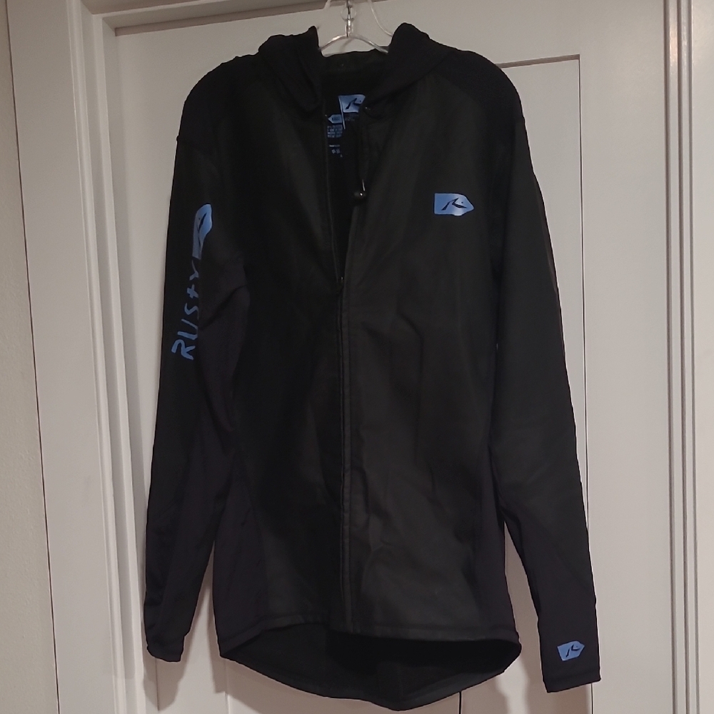 Rusty Waterproof  Men's Black and Blue Performance Jacket